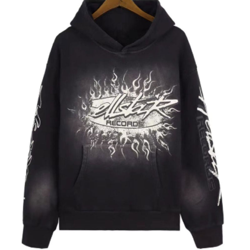 HS Hoodie & Sweatpants 2 Piece Set Vintage Distressed