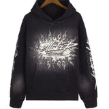 HS Hoodie & Sweatpants 2 Piece Set Vintage Distressed