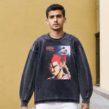 Mens Vintage Long Sleeve Shirt Long Sleeve T-Shirt Men's Crew Neck