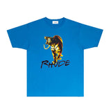 Rhude T Shirts Printed Trendy Pure Cotton