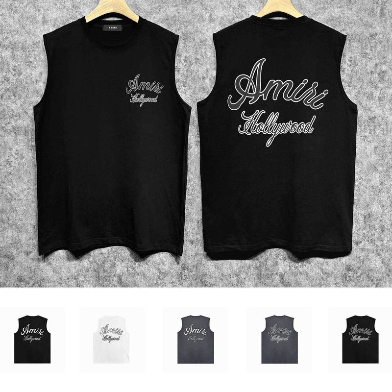 Amiri tank top letter padded printing