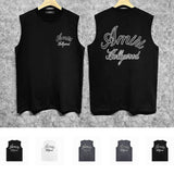 Amiri tank top letter padded printing