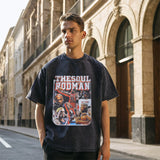 Mens Vintage T Shirt Short Sleeve Men's Loose