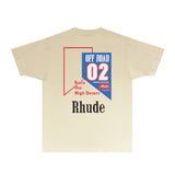 Rhude T Shirts Printed Trendy Pure Cotton