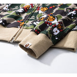 Bathing Ape Hoodie Full Print Hello Kitty Cardigan Zipper