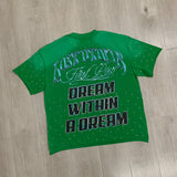 First Row T Shirts LOST UTOPIA UNIVERSE CROPPED TEE White Ink Direct Injection Hot Drill High Quality Pure Cotton