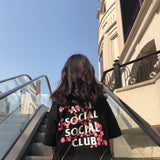 Anti Social Club T Shirt Joint Name Short Sleeve Men's and Women's T-shirt
