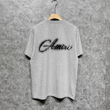 Amiri t shirts gypsophila printing short sleeve