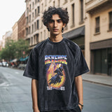 Mens Vintage T Shirt Washed Old Cartoon Print