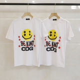 CDG Be Kind T Shirt  Smiley Face Print Street