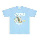 Casablanca T Shirts Fashion Print Street