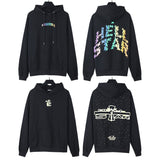 Hellstar Hoodie gradual change color retro hooded sweater