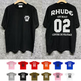 Rhude T Shirts Printed Trendy Pure Cotton