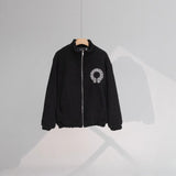 CHH Chrome Heart Coat CH Croix Lamb wool jacket Baseball jacket jacket