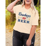 Plus Size Cowboy Shirt Cowgirls Tshirt Retro Rodeo Western