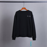 OW Sweatshirt Patchwork Crew Neck Sweatshirt