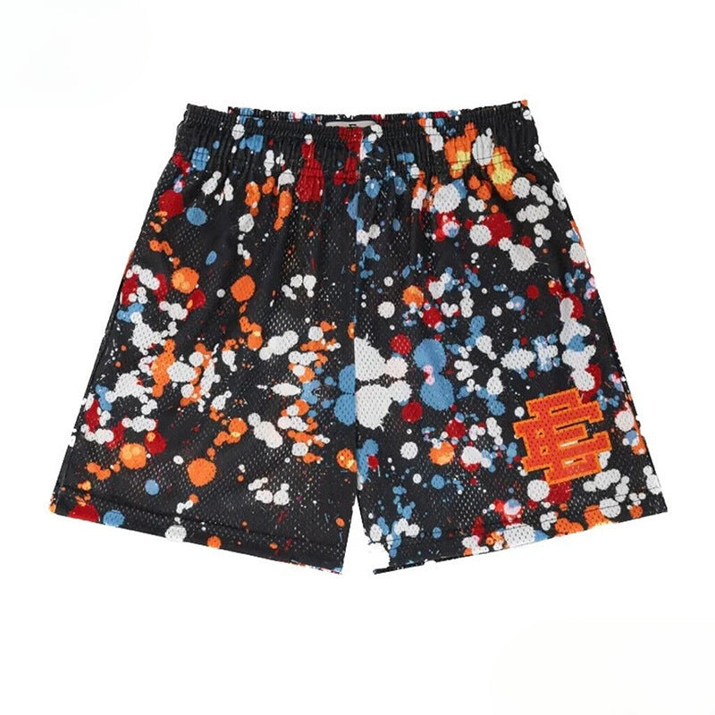 Eric Emanuel EE Shorts Inkjet Shorts Men's and Women's Casual Mesh Quick-Drying Shorts