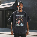 Mens Vintage T Shirt Short Sleeve T-Shirt Men's and Women's