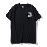 Anti Social Club T Shirt Anti Social Social Short Sleeve T-shirt Summer round Neck
