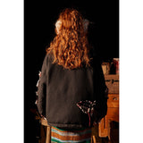 Unisex Coat Stitching Plaid Loose Winter