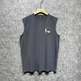 Amiri tank top giant snake letter print