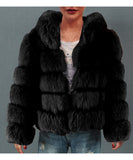 Women Fur Jacket Fashion Plush Coat