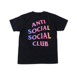 Anti Social Club T Shirt Short Sleeve Color Gradient Men and Women