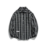 Unisex Shirt Vintage Striped Shirt Couple