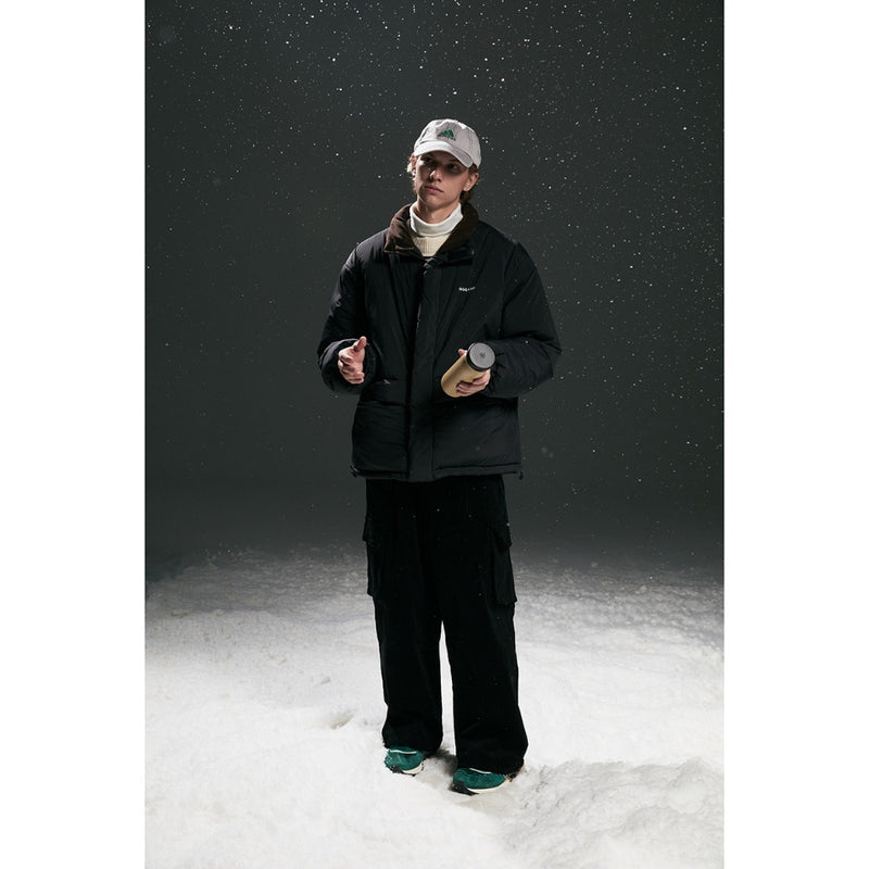 Unisex Coat Loose Winter Cotton Dress Stand Collar