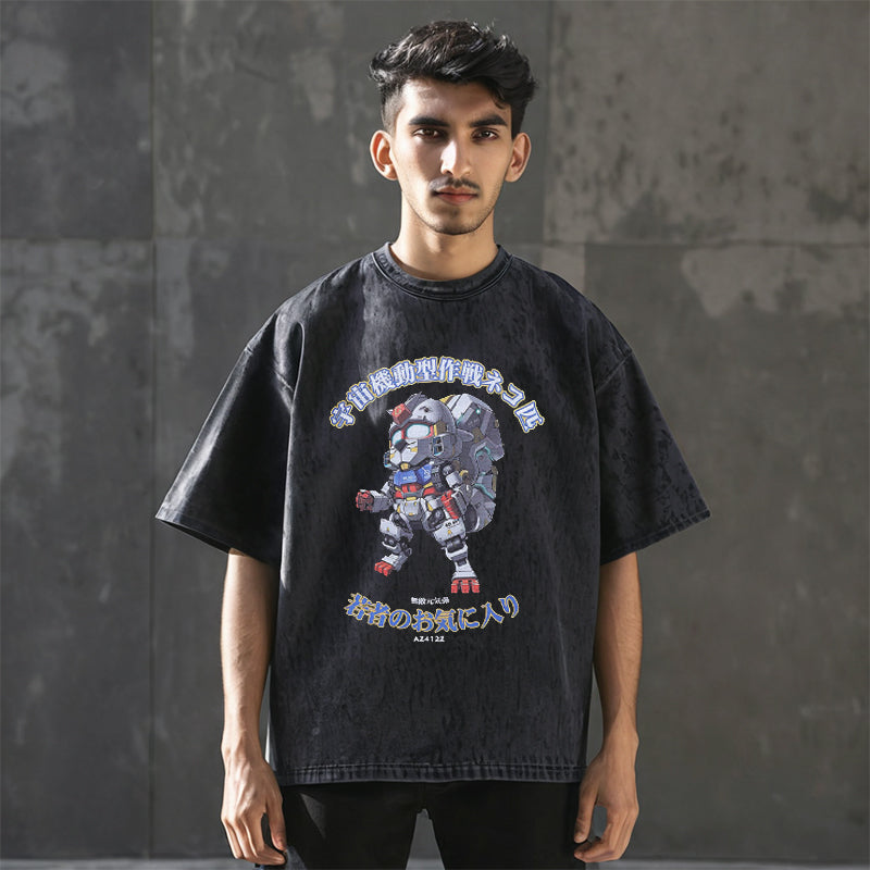 Mens Vintage T Shirt Old Short Sleeve T-Shirt Men