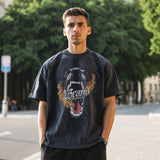 Mens Vintage T Shirt Short Sleeve T-Shirt Men