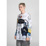 Men Long Sleeve Shirt Saint Michael Loose Long Sleeve Shirt