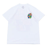 Anti Social Club T Shirt Rainbow Stereo Letter Print Short-Sleeve Men's T-shirt