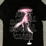 Anti Social Club T Shirt Printed Short Sleeve Couple T-shirt