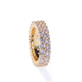 Rings Fashion Double Row Zircon Ring St. Valentine's