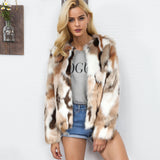 Women Fur Jacket Fashion Plush Coat