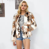 Women Fur Jacket Fashion Plush Coat
