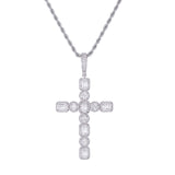 Jewelry Square Circle Large Zircon Cross Pendant CrossPendant St. Valentine's Royalty