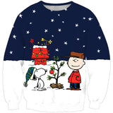 Black Christmas Sweater 3D Printed Crew Neck Sweatshirt