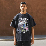 Mens Vintage T Shirt Short Sleeve T-Shirt Men's and Women's