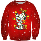 Black Christmas Sweater 3D Printed Crew Neck Sweatshirt