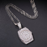 Jewelry Zircon Dial Pendant Vintage Fashion Pendant Necklace Spectrum St. Valentine's