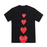 CDG Be Kind T Shirt Men and Women round Neck Cotton Shirt