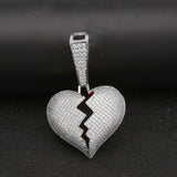 Jewelry Heartbreak Shape Men's and Women's Pendants, Broken Heart St. Valentine's Spectrum