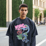 Mens Vintage T Shirt Vintage Gangster Print