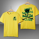 Anti Social High Quality Summer Luxury Print Letter T-Shirt