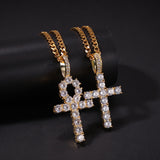 Jewelry Copper with Zircon Cross Zircon Anhe Pendant Spectrum Royalty Crosses
