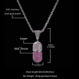 Jewelry Pendant Copper Zircon Necklace St. Valentine's Spectrum Royalty