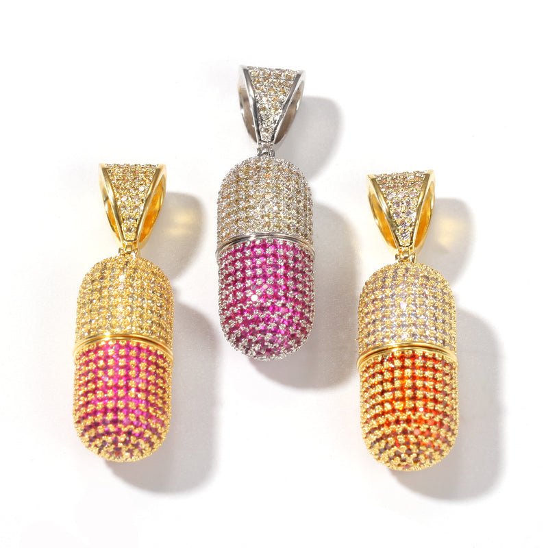 Jewelry Pendant Copper Zircon Necklace St. Valentine's Spectrum Royalty