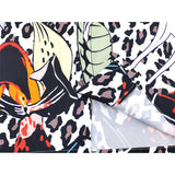 GUILTYPARTIES TIGER Shirts 21AW SKA JACKET Leopard print flower picture long-sleeved shirt